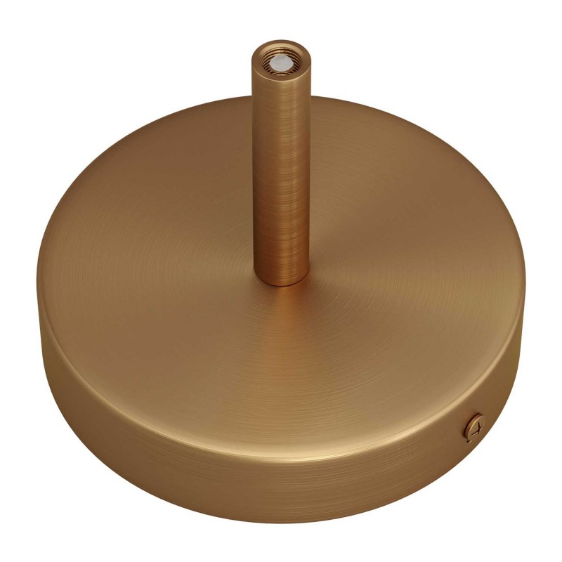 Kit rosetón cilíndrico de metal con prensaestopa de 7cm