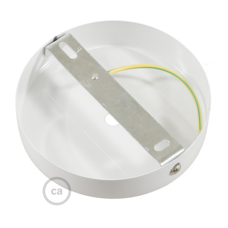 Kit rosetón cilíndrico de metal con prensaestopa de 7cm