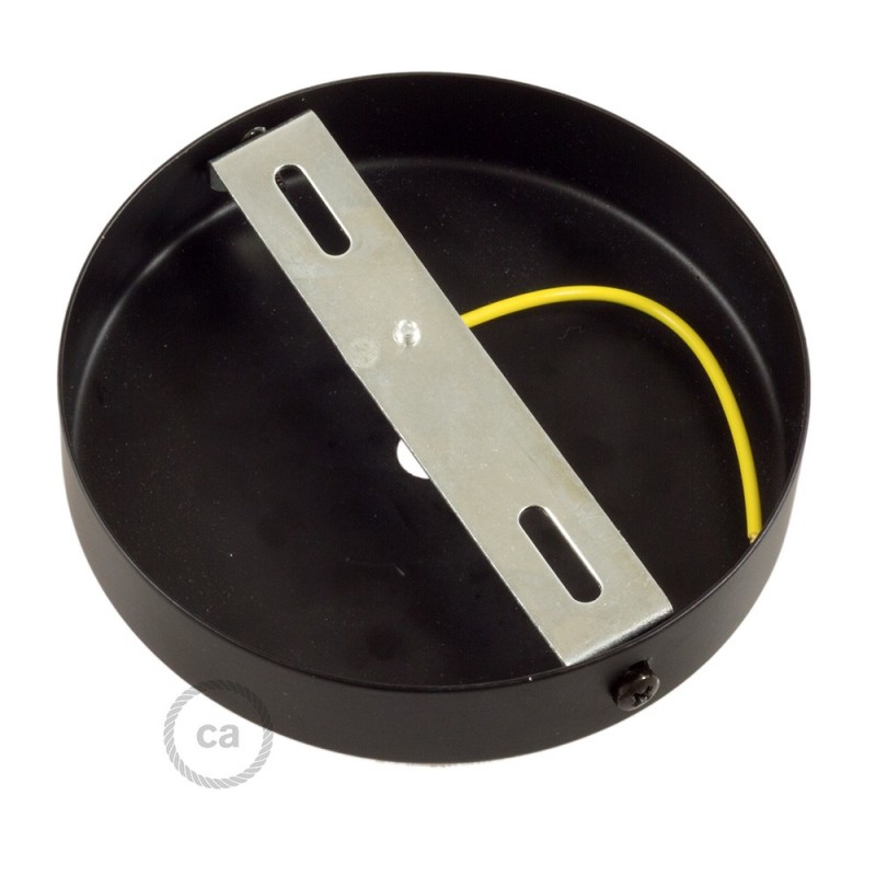Kit rosetón cilíndrico de metal con prensaestopa de 7cm