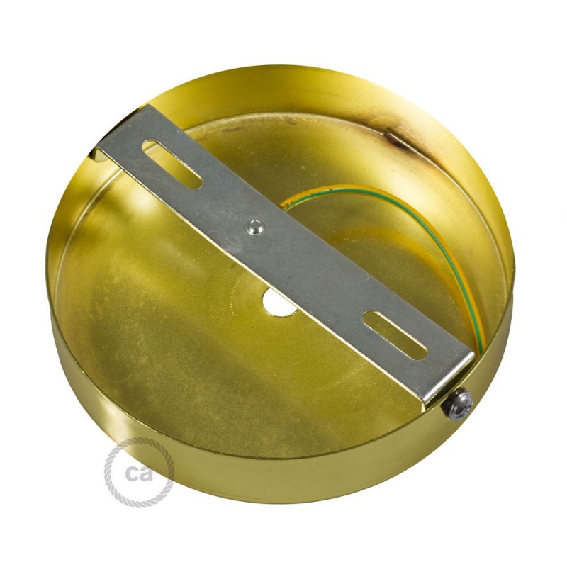 Kit rosetón cilíndrico de metal con prensaestopa de 7cm