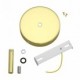 Kit rosetón cilíndrico de metal con prensaestopa de 7cm