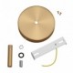 Kit rosetón cilíndrico de metal con prensaestopa de 7cm