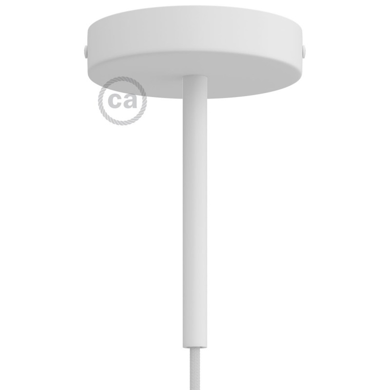 Kit rosetón cilíndrico de metal con prensaestopa de 15cm