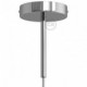 Kit rosetón cilíndrico de metal con prensaestopa de 15cm