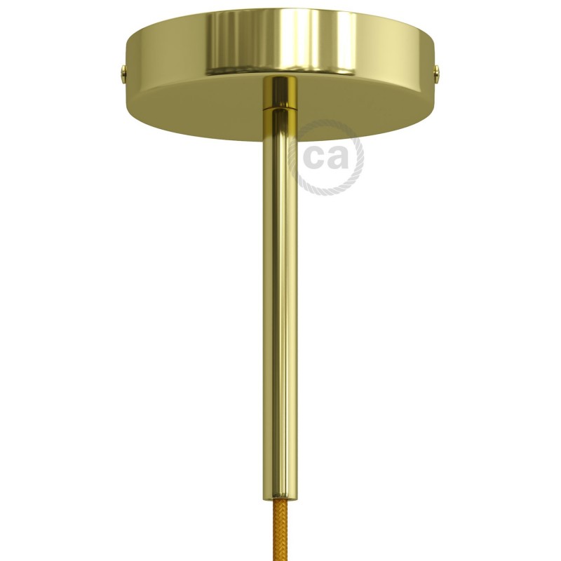 Kit rosetón cilíndrico de metal con prensaestopa de 15cm