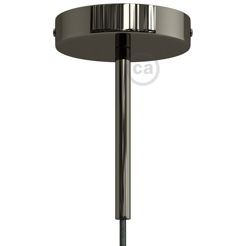 Kit rosetón cilíndrico de metal con prensaestopa de 15cm