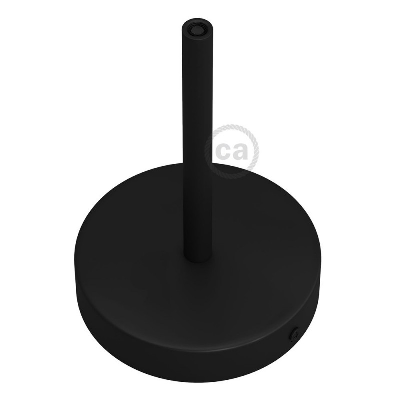 Kit rosetón cilíndrico de metal con prensaestopa de 15cm