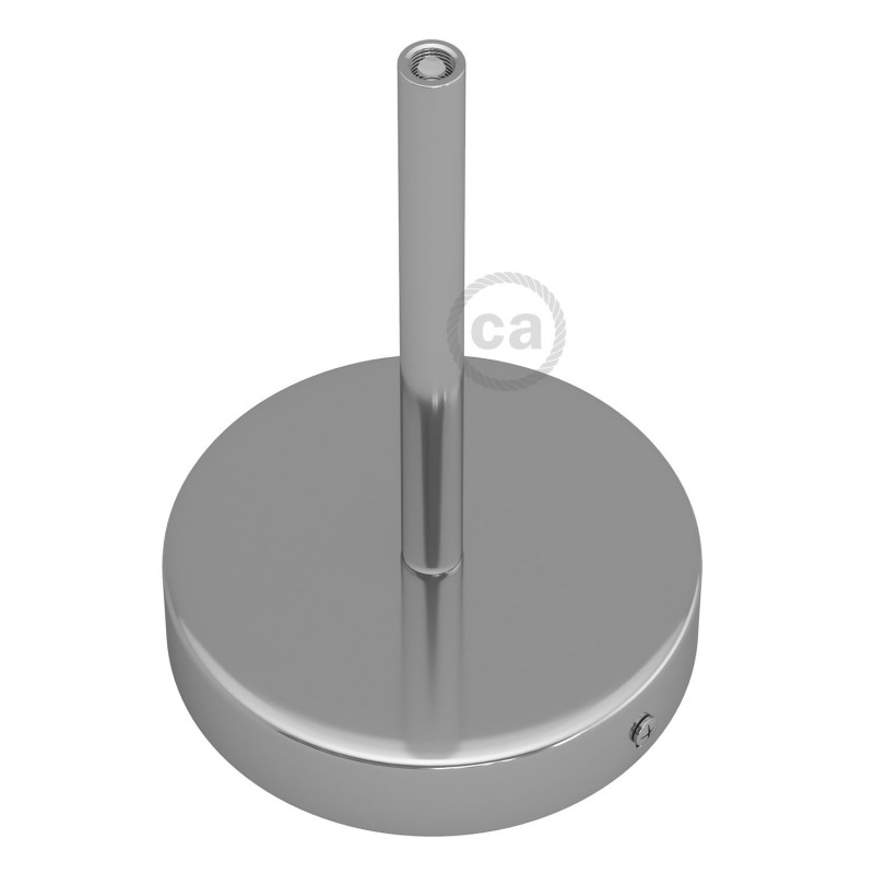Kit rosetón cilíndrico de metal con prensaestopa de 15cm