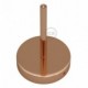 Kit rosetón cilíndrico de metal con prensaestopa de 15cm