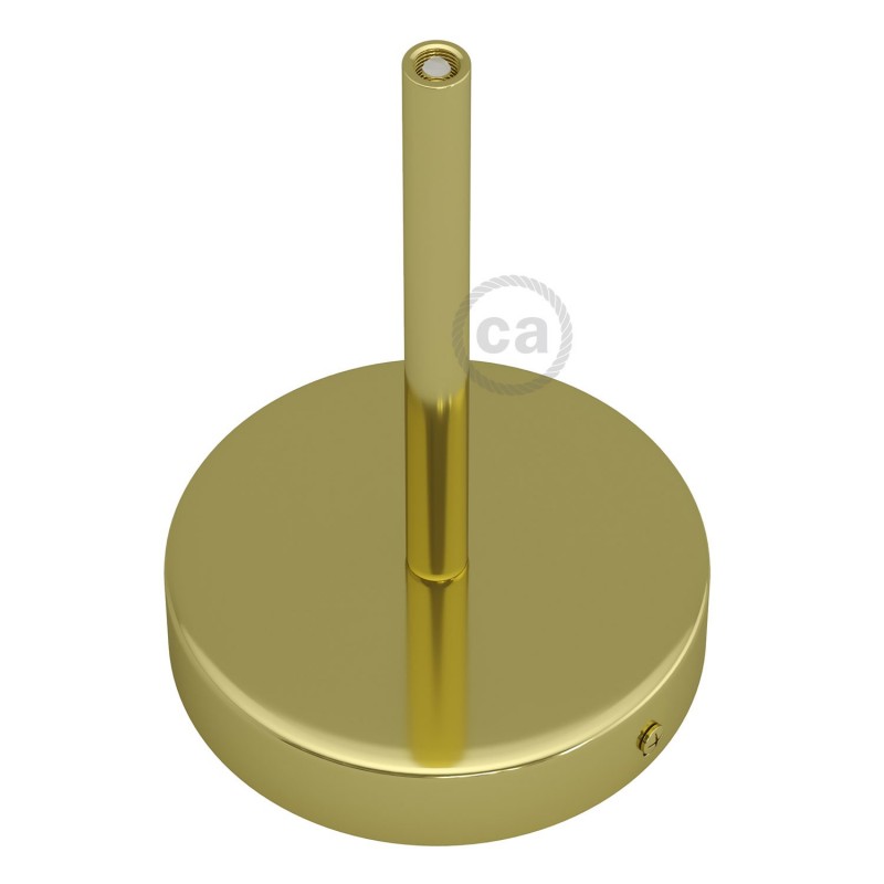 Kit rosetón cilíndrico de metal con prensaestopa de 15cm