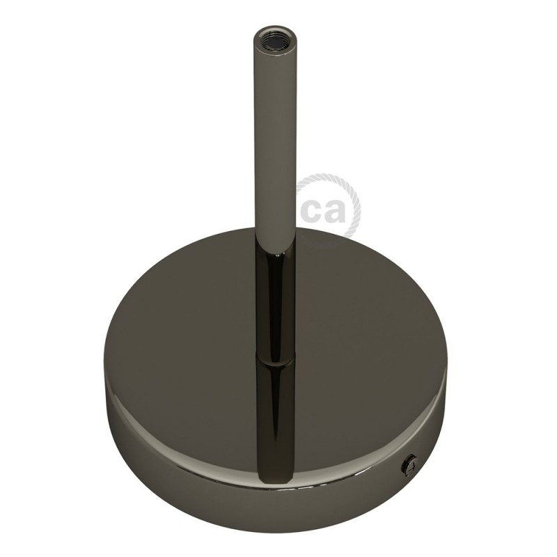 Kit rosetón cilíndrico de metal con prensaestopa de 15cm