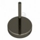 Kit rosetón cilíndrico de metal con prensaestopa de 15cm