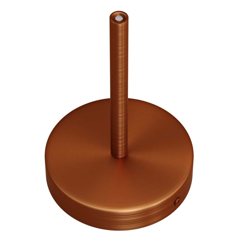 Kit rosetón cilíndrico de metal con prensaestopa de 15cm