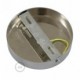 Kit rosetón cilíndrico de metal con prensaestopa de 15cm