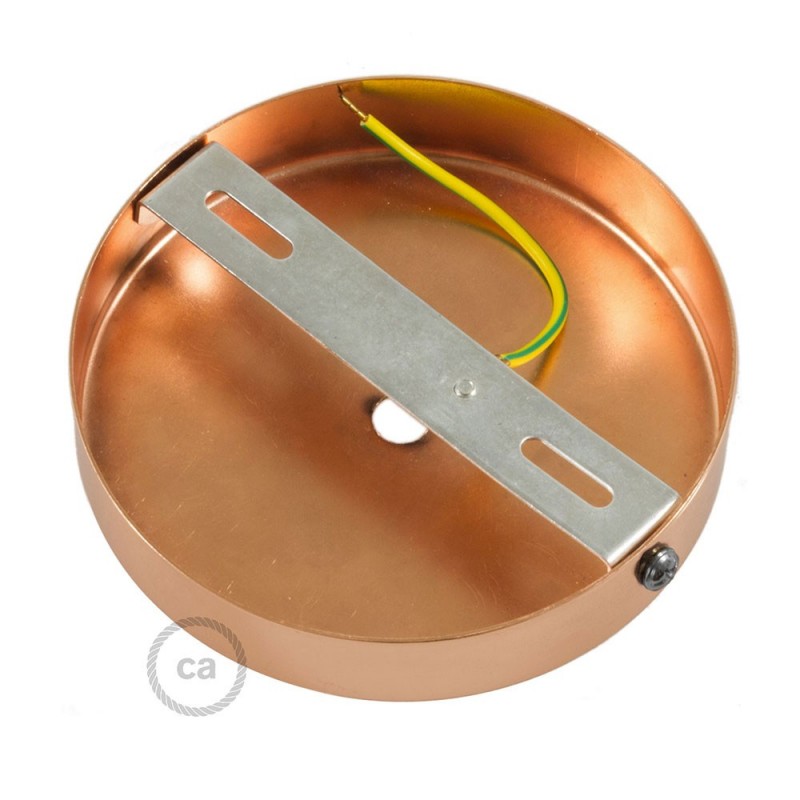 Kit rosetón cilíndrico de metal con prensaestopa de 15cm