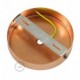 Kit rosetón cilíndrico de metal con prensaestopa de 15cm