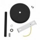 Kit rosetón cilíndrico de metal con prensaestopa de 15cm