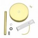 Kit rosetón cilíndrico de metal con prensaestopa de 15cm