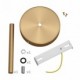 Kit rosetón cilíndrico de metal con prensaestopa de 15cm
