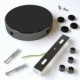 Kit rosetón cilíndrico de metal 4 agujeros laterales (caja de conexión)