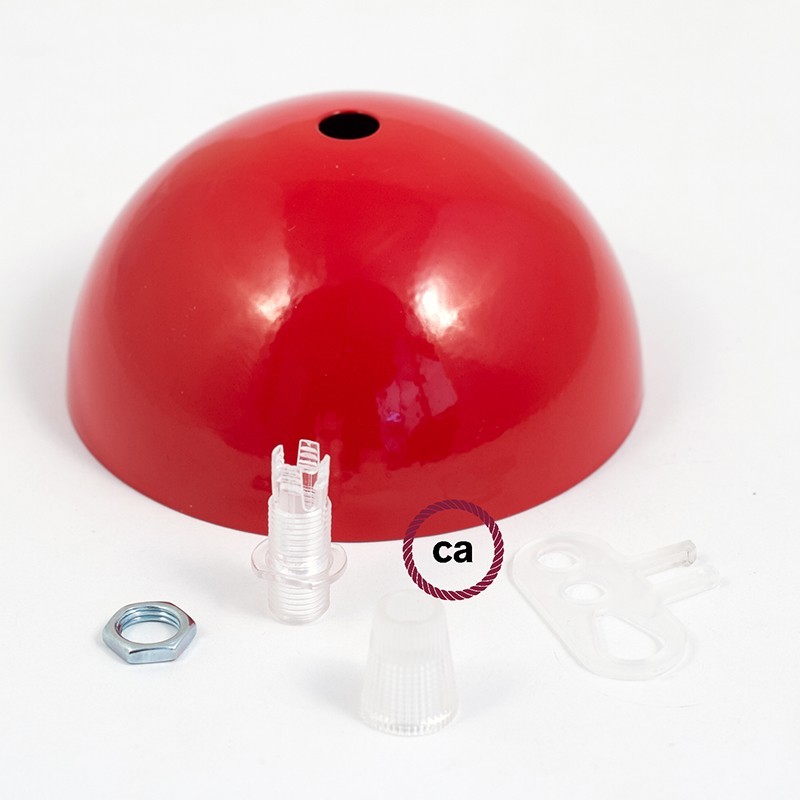 Kit rosetón semiesférico de metal pintado