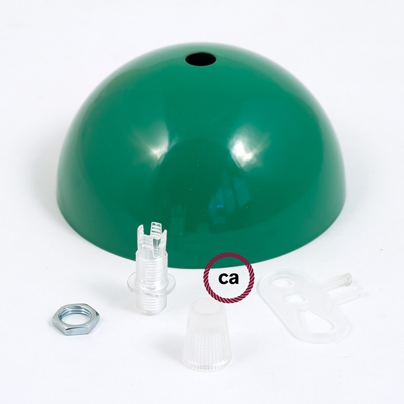 Kit rosetón semiesférico de metal pintado
