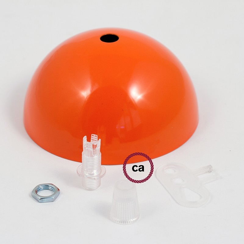 Kit rosetón semiesférico de metal pintado