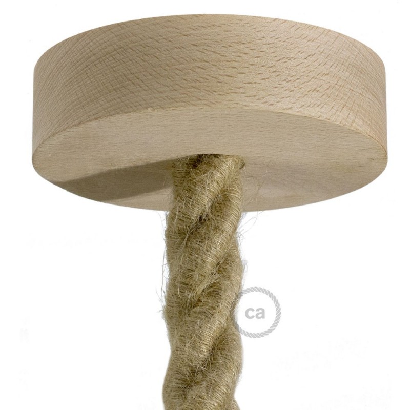 Kit rosetón de madera para cable 2XL