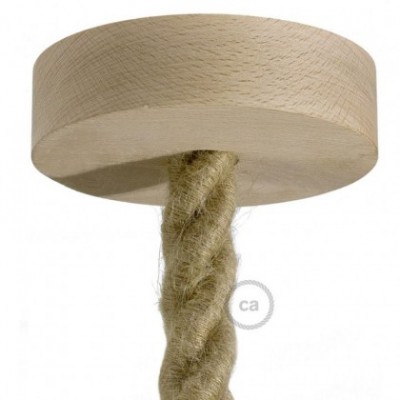 Kit rosetón de madera para cable 2XL