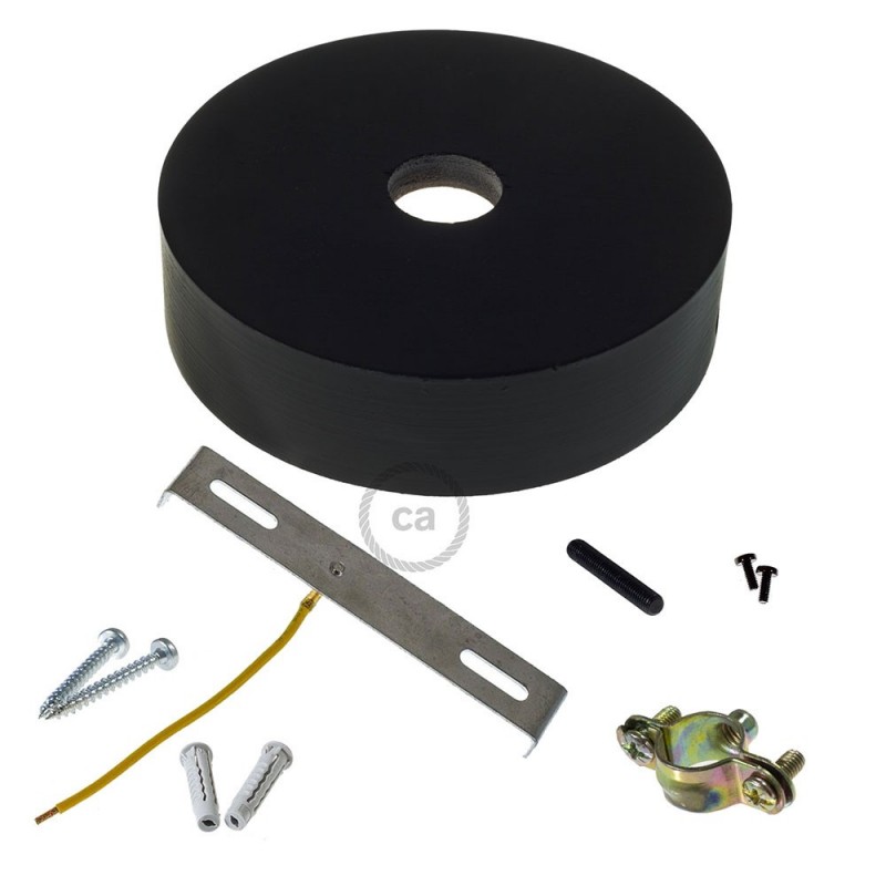 Kit rosetón de madera para cable 2XL