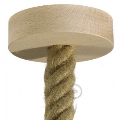 Kit rosetón de madera para cable 3XL