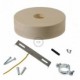 Kit rosetón de madera para cable 3XL