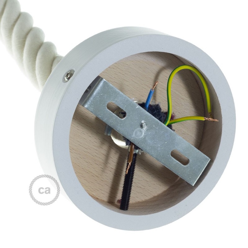 Kit rosetón de madera para cable 3XL