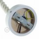 Kit rosetón de madera para cable 3XL