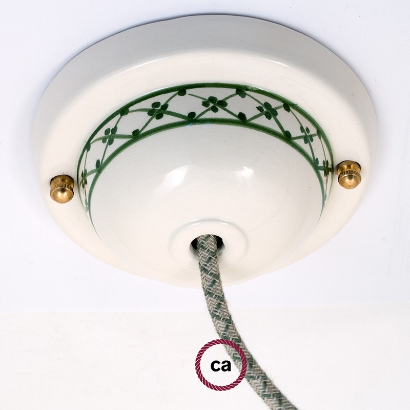 Kit rosetón cerámica con decoración 82-Ivy