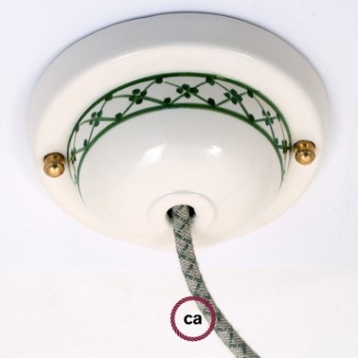 Kit rosetón cerámica con decoración 82-Ivy