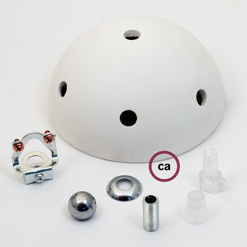 Kit rosetón cerámica con 7 agujeros