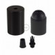 Kit portalámparas cilíndrico de metal E27