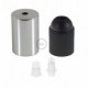 Kit portalámparas cilíndrico de metal E27