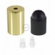 Kit portalámparas cilíndrico de metal E27