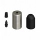 Kit portalámparas cilíndrico de metal E27