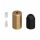 Kit portalámparas cilíndrico de metal E27