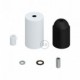 Kit portalámparas cilíndrico de metal E27