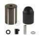 Kit portalámparas cilíndrico de metal E27