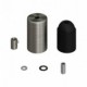 Kit portalámparas cilíndrico de metal E27