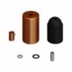 Kit portalámparas cilíndrico de metal E27