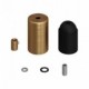 Kit portalámparas cilíndrico de metal E27