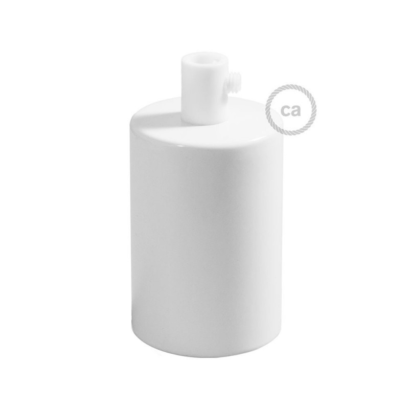 Kit portalámparas cilíndrico de metal E27