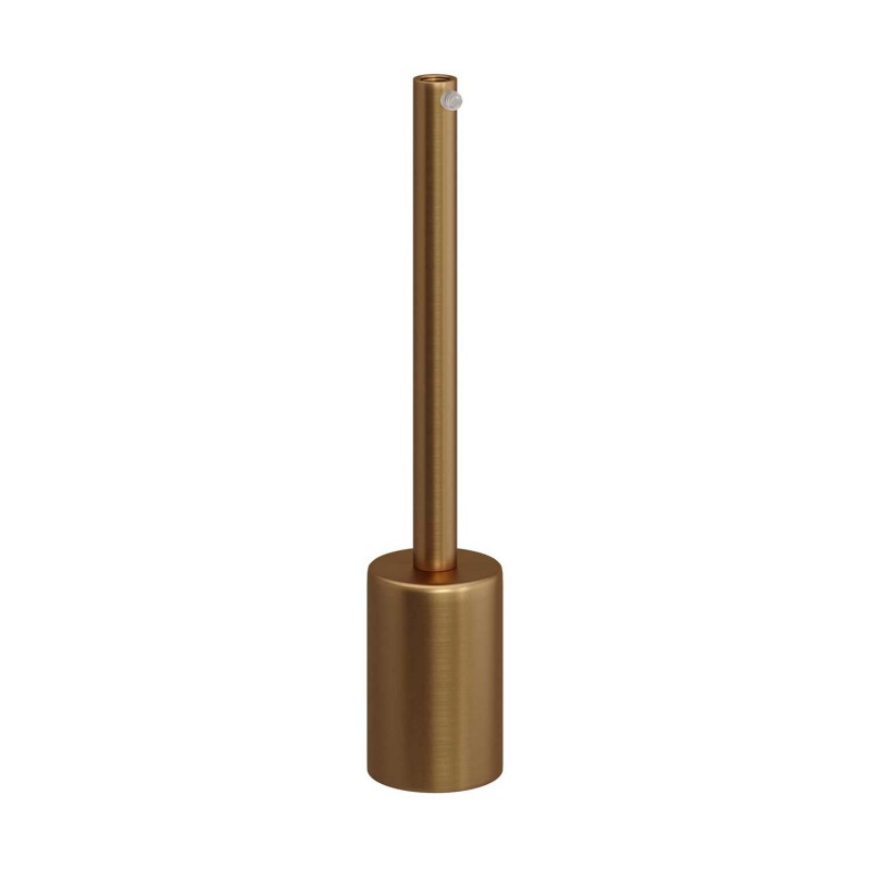 Kit portalámparas cilíndrico de metal E27 prensaestopa 15cm