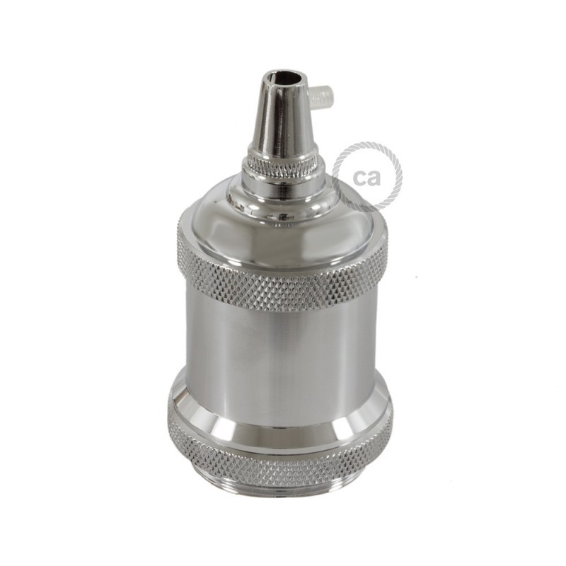 Kit portalámparas Vintage de aluminio E27